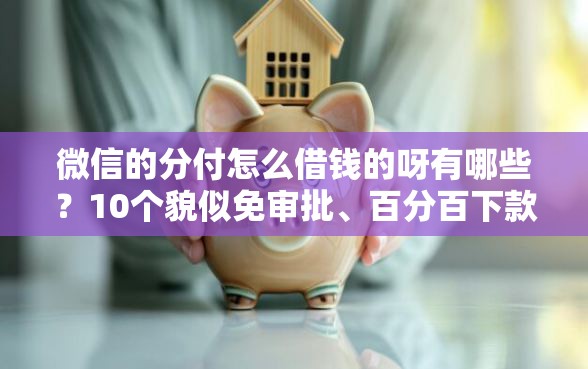 微信的分付怎么借钱的呀有哪些？10个貌似免审批、百分百下款无视黑白户口子合集