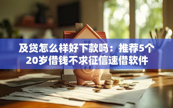 及贷怎么样好下款吗：推荐5个20岁借钱不求征信速借软件