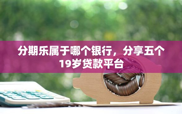 分期乐属于哪个银行，分享五个19岁贷款平台