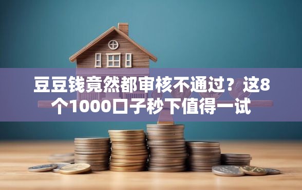 豆豆钱竟然都审核不通过？这8个1000口子秒下值得一试
