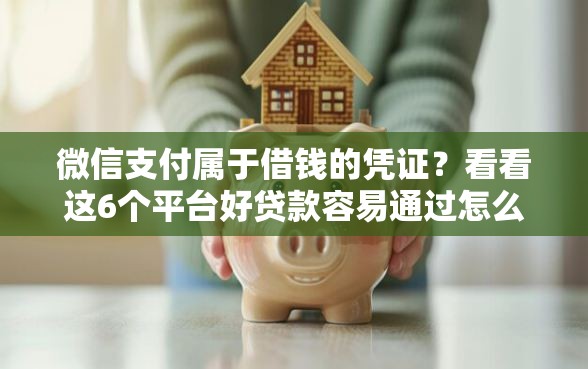 微信支付属于借钱的凭证？看看这6个平台好贷款容易通过怎么样