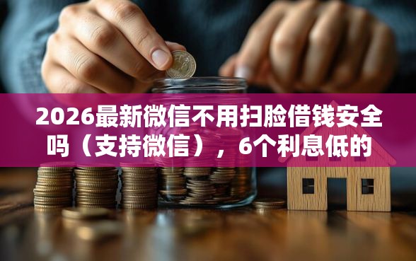 2026最新微信不用扫脸借钱安全吗（支持微信），6个利息低的正规借钱平台无私分享