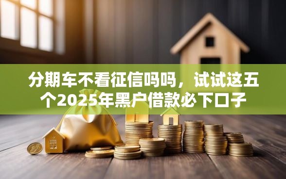 分期车不看征信吗吗，试试这五个2025年黑户借款必下口子