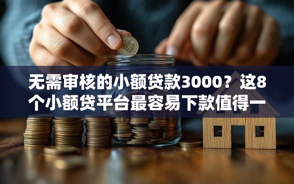 无需审核的小额贷款3000？这8个小额贷平台最容易下款值得一试