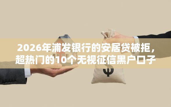 2026年浦发银行的安居贷被拒，超热门的10个无视征信黑户口子推荐