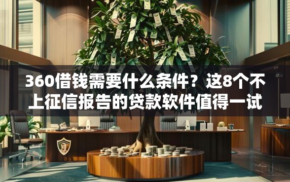 360借钱需要什么条件？这8个不上征信报告的贷款软件值得一试
