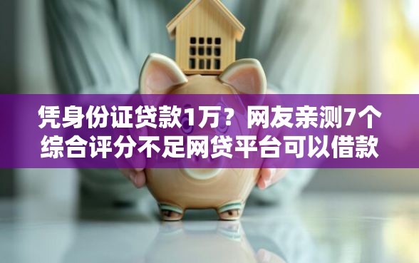 凭身份证贷款1万？网友亲测7个综合评分不足网贷平台可以借款盘点