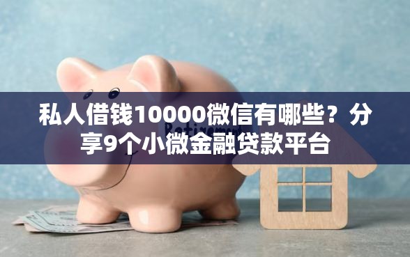 私人借钱10000微信有哪些?分享9个小微金融贷款平台 私人借钱10000微信有哪些?分享9个小微金融贷款平台