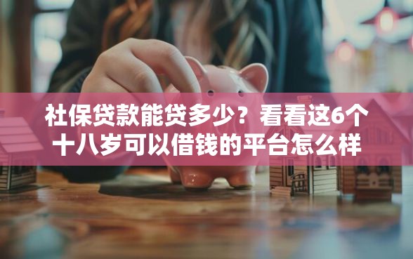 社保贷款能贷多少？看看这6个十八岁可以借钱的平台怎么样