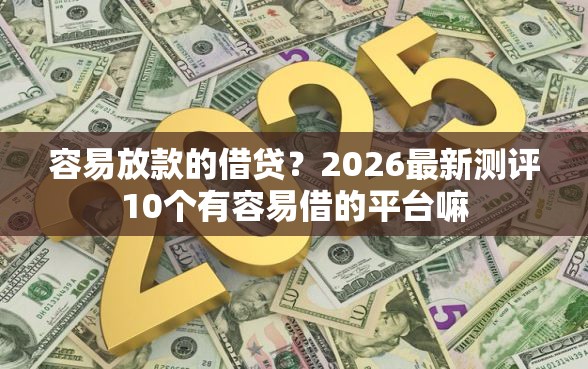容易放款的借贷？2026最新测评10个有容易借的平台嘛
