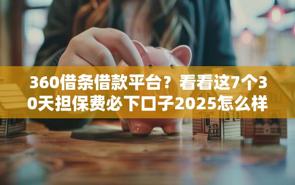 360借条借款平台？看看这7个30天担保费必下口子2025怎么样