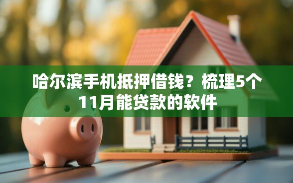 哈尔滨手机抵押借钱？梳理5个11月能贷款的软件