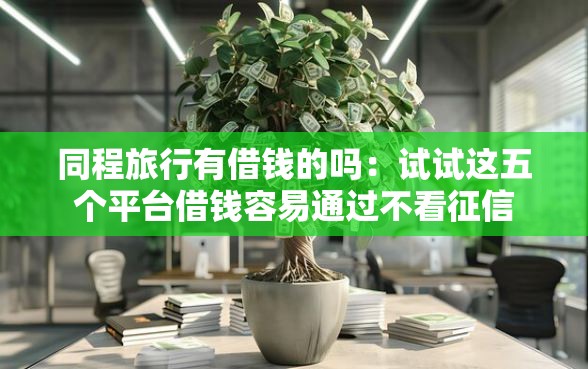 同程旅行有借钱的吗：试试这五个平台借钱容易通过不看征信