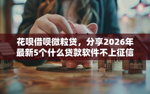 花呗借呗微粒贷，分享2026年最新5个什么贷款软件不上征信不用还
