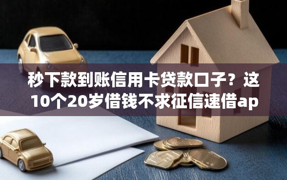 秒下款到账信用卡贷款口子？这10个20岁借钱不求征信速借app值得一试