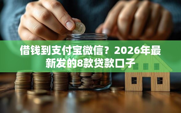 借钱到支付宝微信？2026年最新发的8款贷款口子
