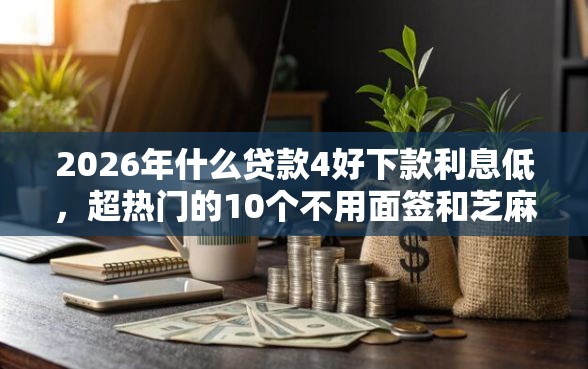 2026年什么贷款4好下款利息低，超热门的10个不用面签和芝麻分的贷款平台推荐