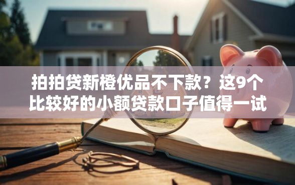 拍拍贷新橙优品不下款？这9个比较好的小额贷款口子值得一试