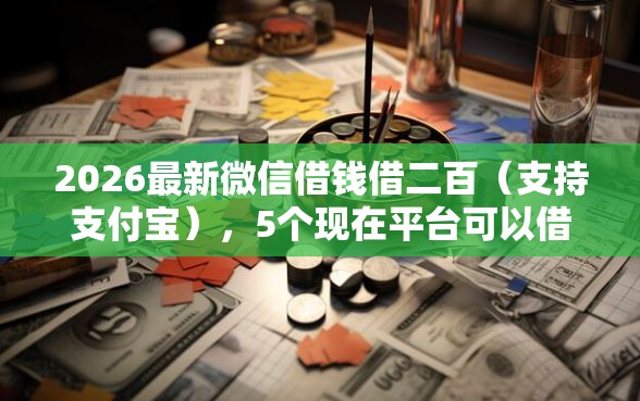 2026最新微信借钱借二百（支持支付宝），5个现在平台可以借钱无私分享