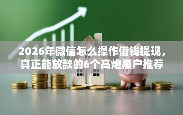 2026年微信怎么操作借钱提现，真正能放款的6个高炮黑户推荐