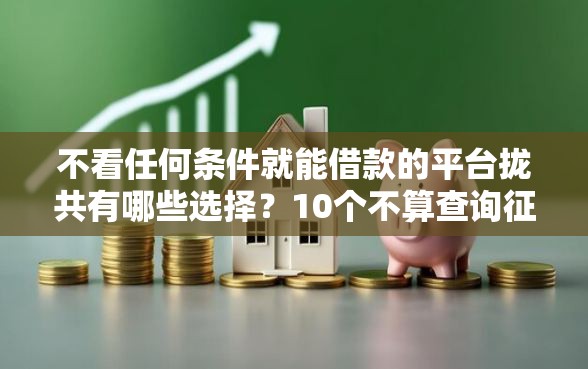 不看任何条件就能借款的平台拢共有哪些选择？10个不算查询征信次数的平台详解