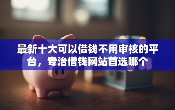 最新十大可以借钱不用审核的平台，专治借钱网站首选哪个