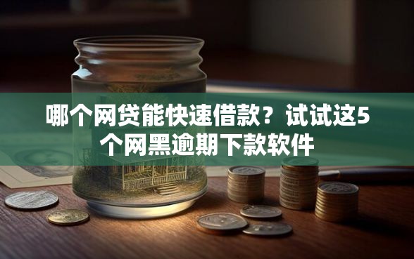 哪个网贷能快速借款？试试这5个网黑逾期下款软件