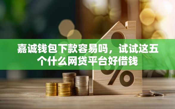 嘉诚钱包下款容易吗，试试这五个什么网贷平台好借钱