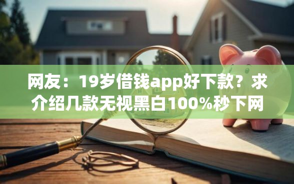 网友：19岁借钱app好下款？求介绍几款无视黑白100%秒下网贷app