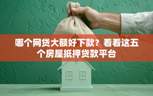 哪个网贷大额好下款？看看这五个房屋抵押贷款平台