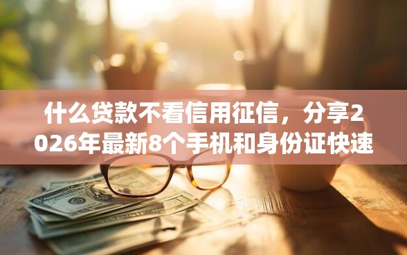 什么贷款不看信用征信，分享2026年最新8个手机和身份证快速借钱app