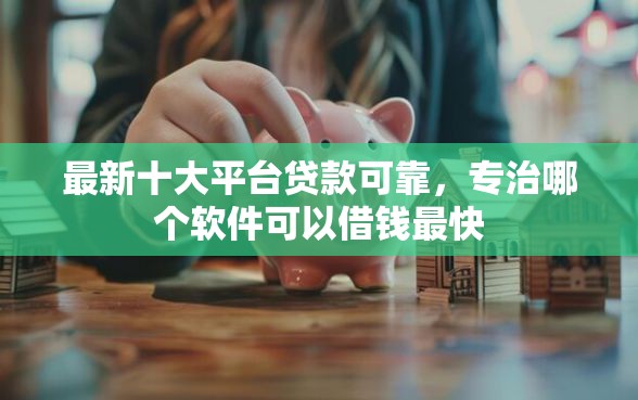 最新十大平台贷款可靠，专治哪个软件可以借钱最快