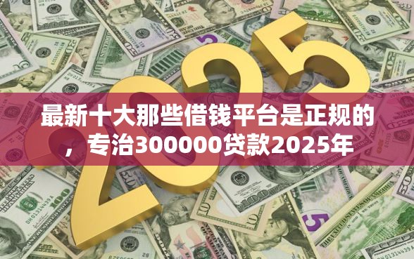 最新十大那些借钱平台是正规的，专治300000贷款2025年