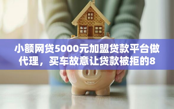 小额网贷5000元加盟贷款平台做代理，买车故意让贷款被拒的8个平台介绍