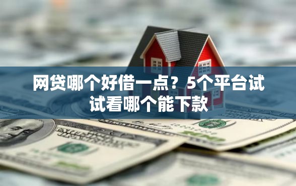 网贷哪个好借一点？5个平台试试看哪个能下款