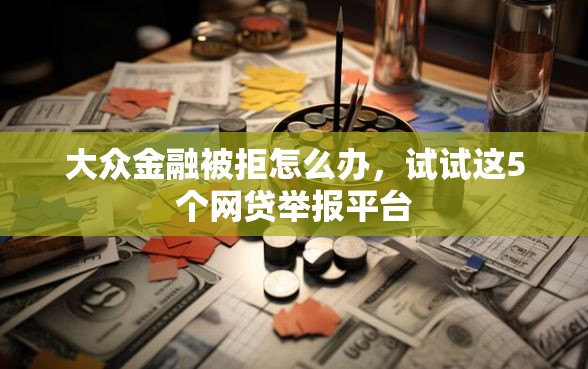 大众金融被拒怎么办，试试这5个网贷举报平台