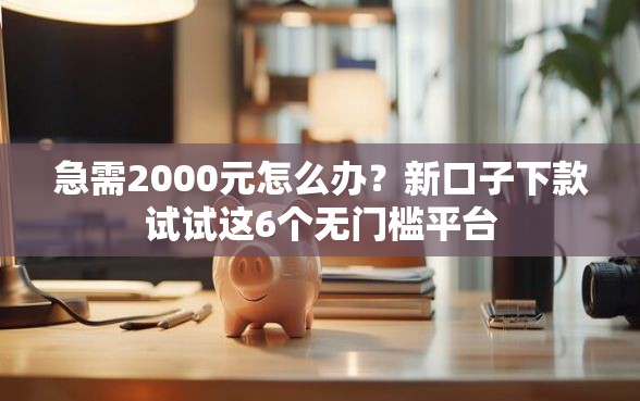急需2000元怎么办？新口子下款试试这6个无门槛平台