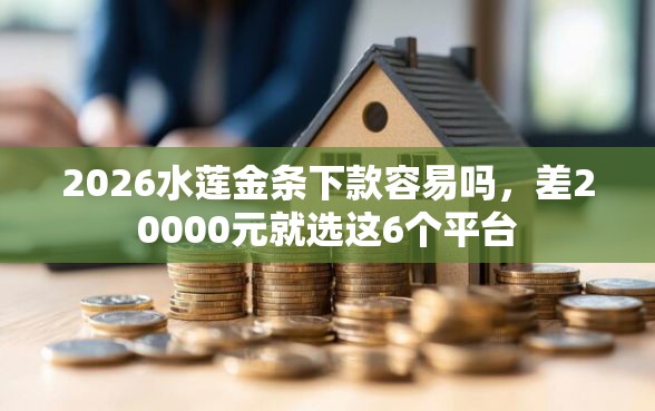 2026水莲金条下款容易吗，差20000元就选这6个平台