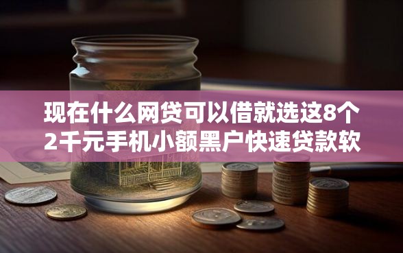 现在什么网贷可以借就选这8个2千元手机小额黑户快速贷款软件