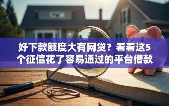 好下款额度大有网贷？看看这5个征信花了容易通过的平台借款