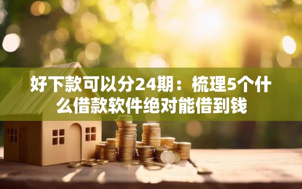 好下款可以分24期：梳理5个什么借款软件绝对能借到钱