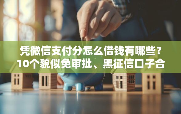 凭微信支付分怎么借钱有哪些？10个貌似免审批、黑征信口子合集
