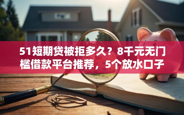 51短期贷被拒多久？8千元无门槛借款平台推荐，5个放水口子盘点