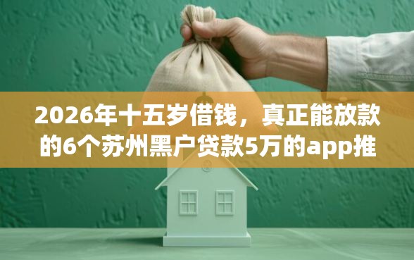 2026年十五岁借钱，真正能放款的6个苏州黑户贷款5万的app推荐