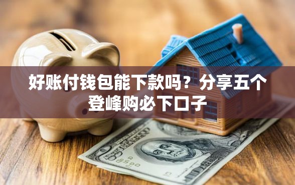 好账付钱包能下款吗？分享五个登峰购必下口子