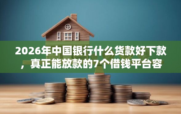 2026年中国银行什么货款好下款，真正能放款的7个借钱平台容易通过的推荐