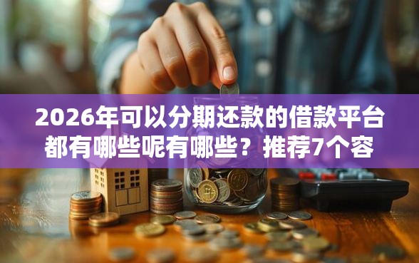2026年可以分期还款的借款平台都有哪些呢有哪些？推荐7个容易下款的平台