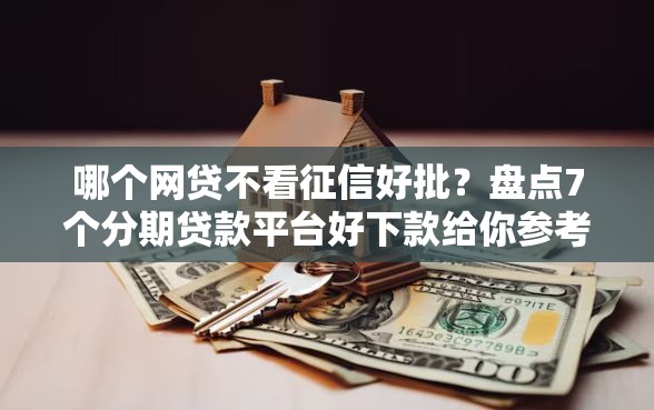 哪个网贷不看征信好批？盘点7个分期贷款平台好下款给你参考