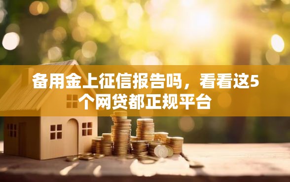 备用金上征信报告吗,看看这5个网贷都正规平台 备用金上征信报告吗,看看这5个网贷都正规平台