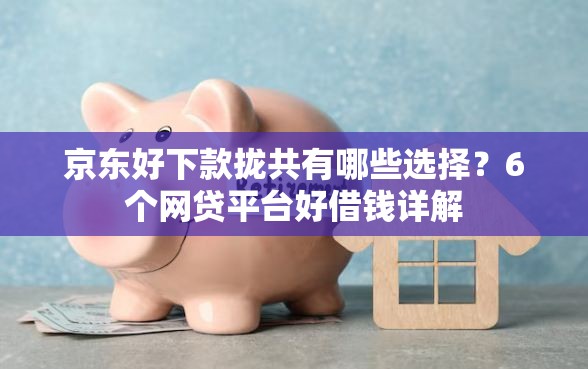 京东好下款拢共有哪些选择？6个网贷平台好借钱详解